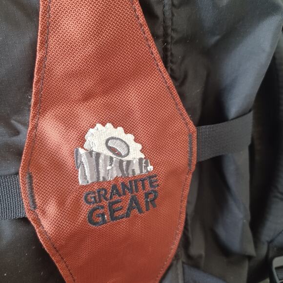 Granite Gear Nimbus Ozone Backpack Black Orange Hiking Camping Trail Outdoor - Picture 9 of 9